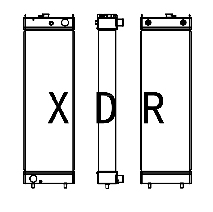 Radiar For Kobelco350-8 Excavator