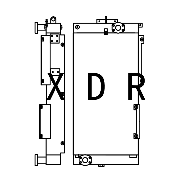 Hydraulic Oil Radiator for Excavator Hyundai215-9