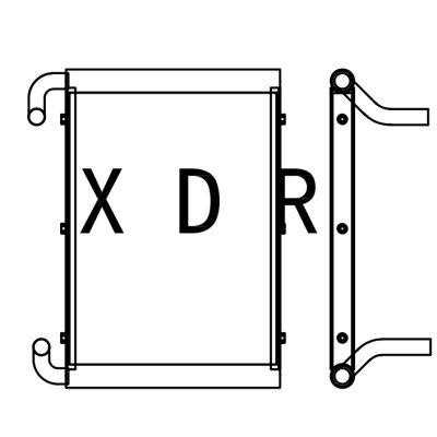 Water Radiator Compatible With Kobelco60-7 Excavator