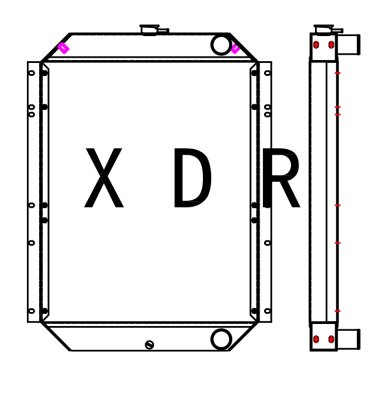 Aftermarket Radiator for Hitachi135-5