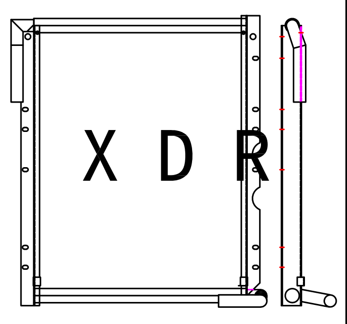 Oil Cooler for Excavator Kobelco230-LC