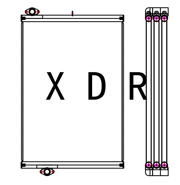 Hydraulic Oil Radiator for Excavator Hitachi490-5A