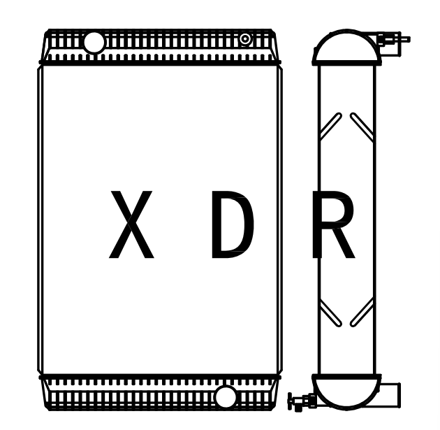 Water Radiator For Volvo 240D