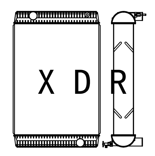 Water Radiator For Volvo290D Excavator