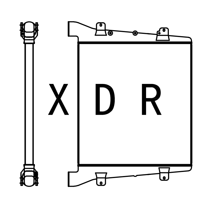 Radiator For Hitachi870