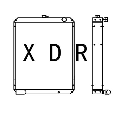 Radiator For Excavator Hitachi 220-1