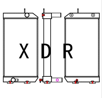Water Radiator for Caterpillar Model YXC320DX