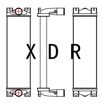 Air Radiator for Caterpillar 320GC/323