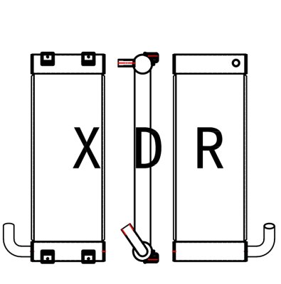 Hydraulic Oil Radiator for Excavator Hitachi120-3