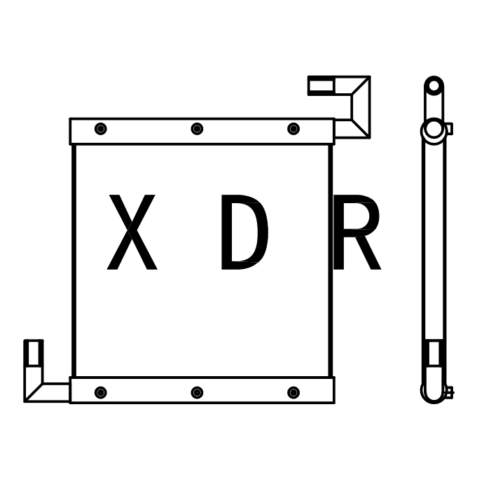 Hydraulic Oil Radiator for  Excavator Hitachi60-1