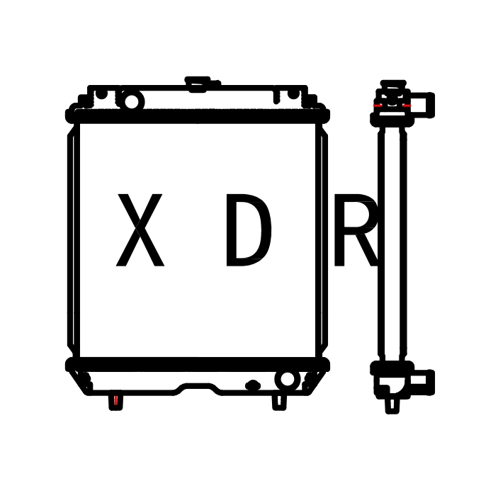YXC 20 Water radiator for Kubota
