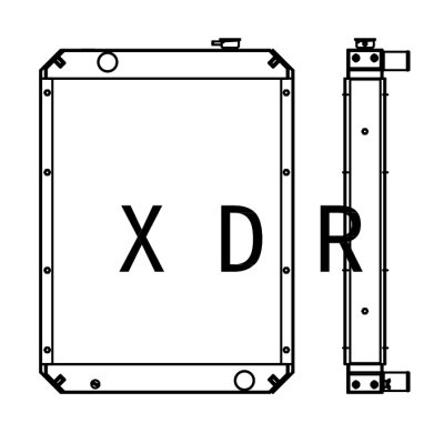 Water Radiator Compatible With Hyundai130-5/130-7