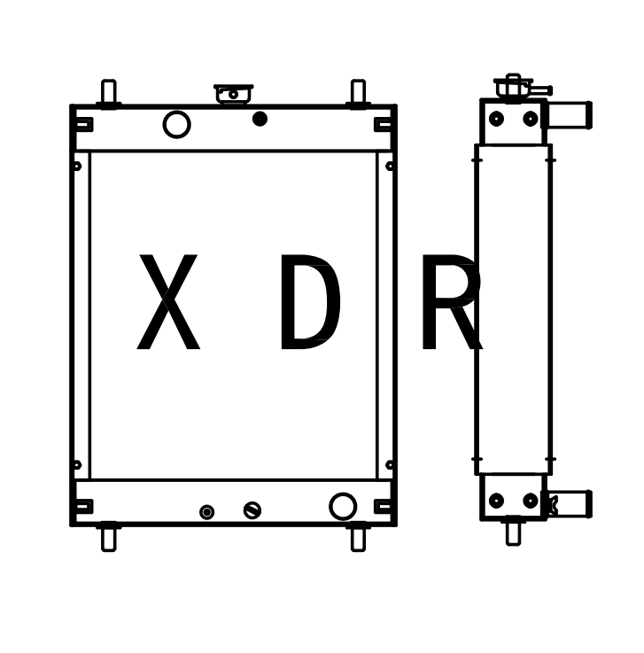 Bộ tản nhiệt cho Hitachi 60