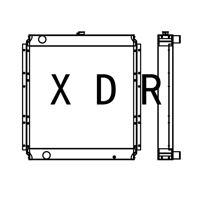 Aluminum Radiator For Hitachi 350-6