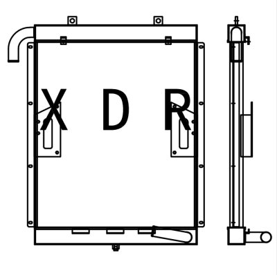 Hydraulic Oil Radiator for   Hyundai305-7