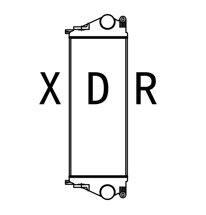 Water Radiator Compatible With Hyundai335-7