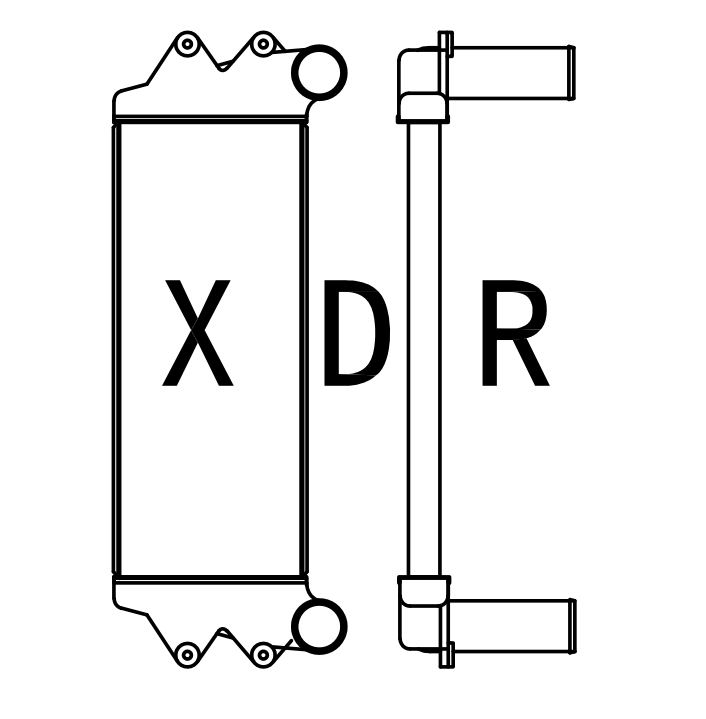 Water Radiator Compatible With Hyundai455