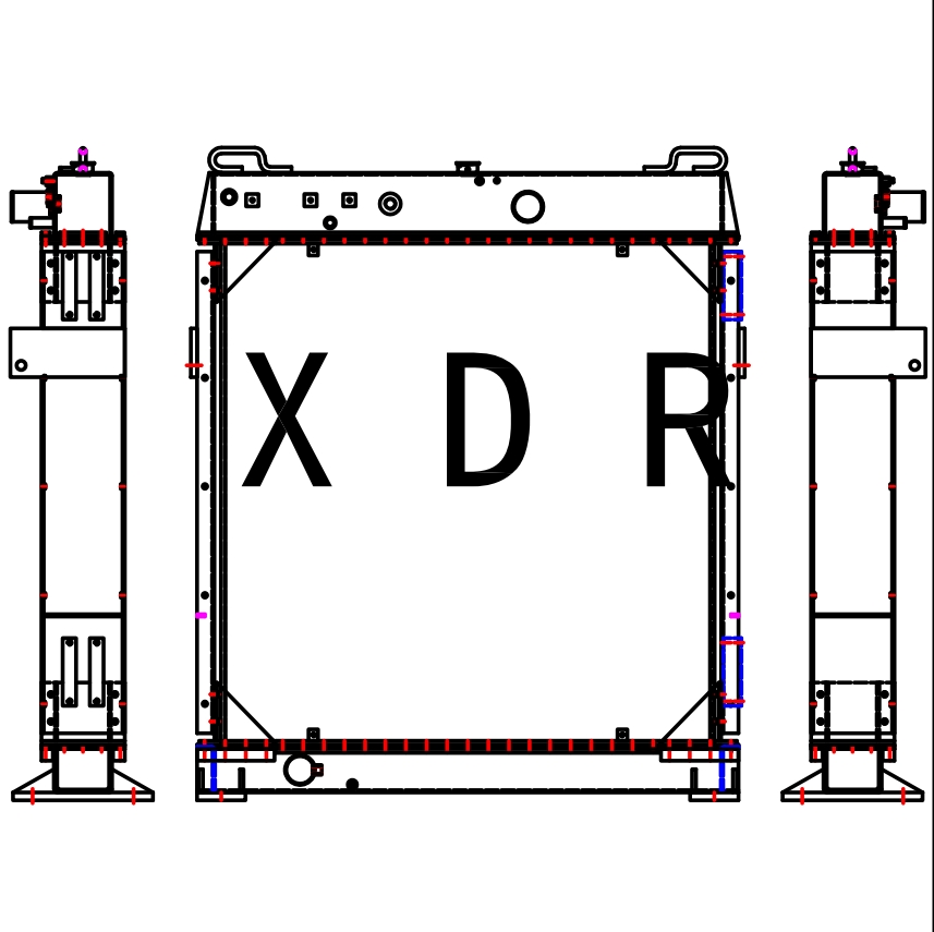 Radiador de reemplazo para Hitachi1200-6