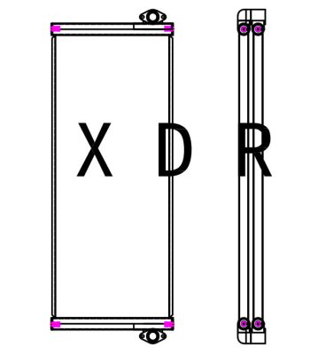 Hydraulic Oil Cooler for Excavator Kobelco350-9