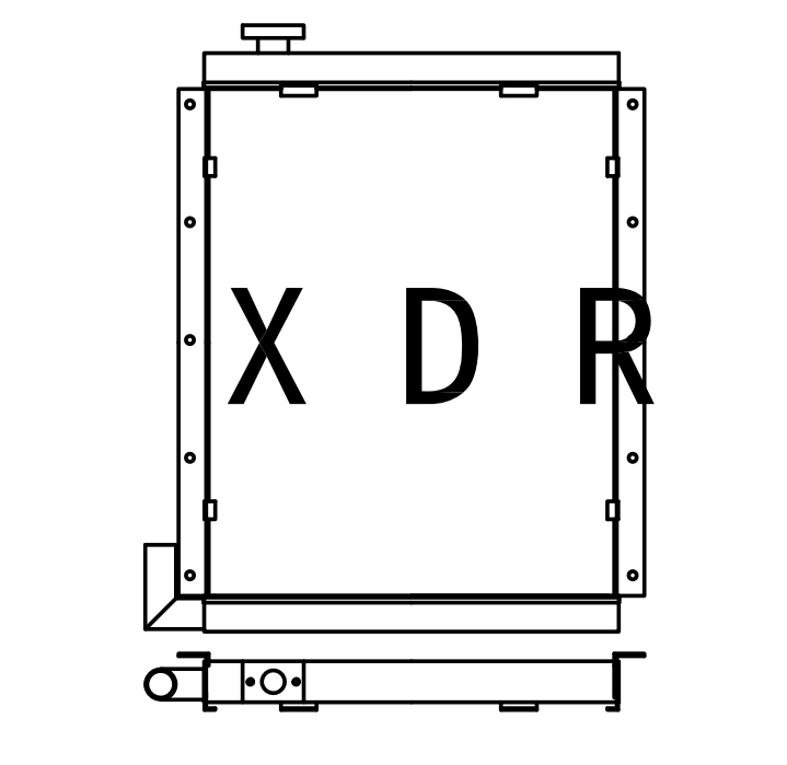 China Hydraulic Oil Radiator for Hyundai400-3
