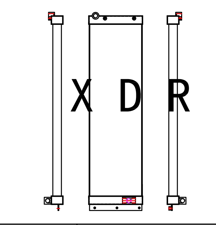 Hydraulic Oil Radiator for Caterpillar Loader 966