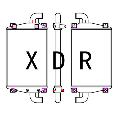  Air Radiator for Caterpillar 320E Excavator