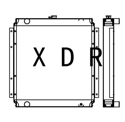 Water Radiator For Excavator Kato 820-2