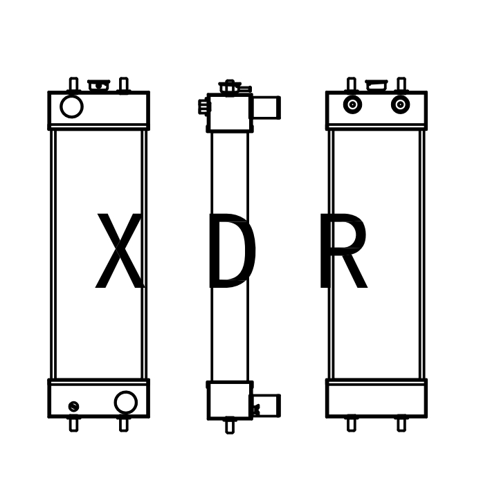 Replacement Water Radiator For Kobelco80-8