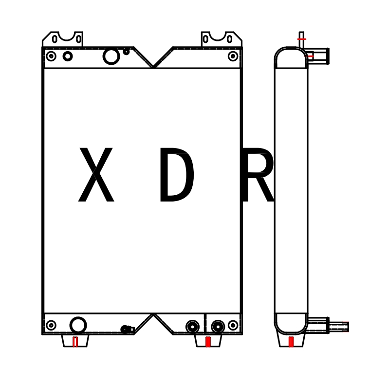 Water Radiator Compatible With Caterpillar D5K 