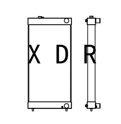 Radiator For Hitachi 470 Excavator 
