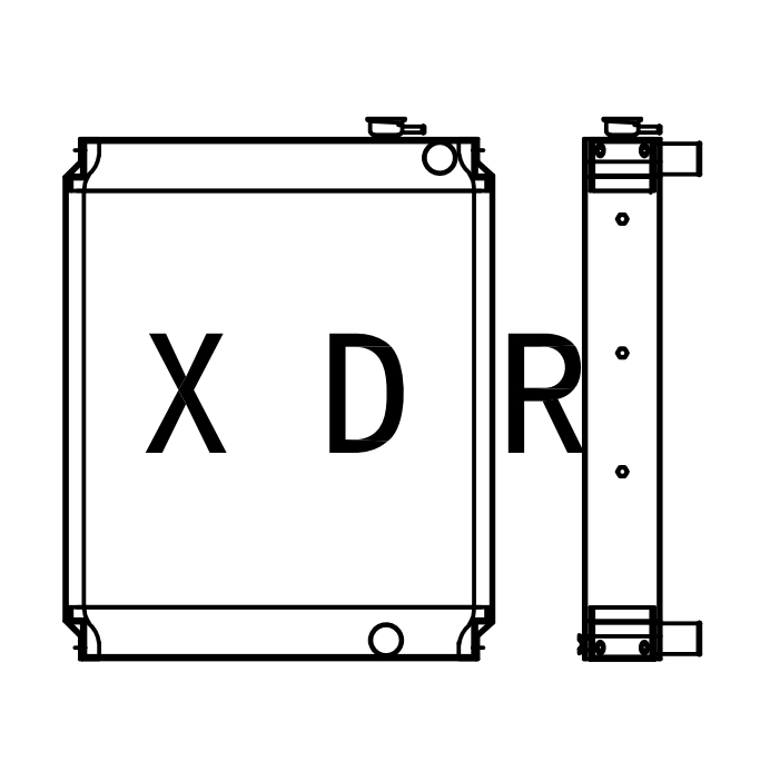 Water Radiator For Kobelco60C