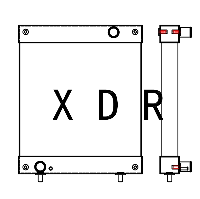 Radiador de agua compatible con Hyundai 17Z-9