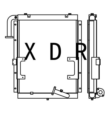 Hydraulic Oil Radiator for Excavator Hitachi215-7   Characteristics