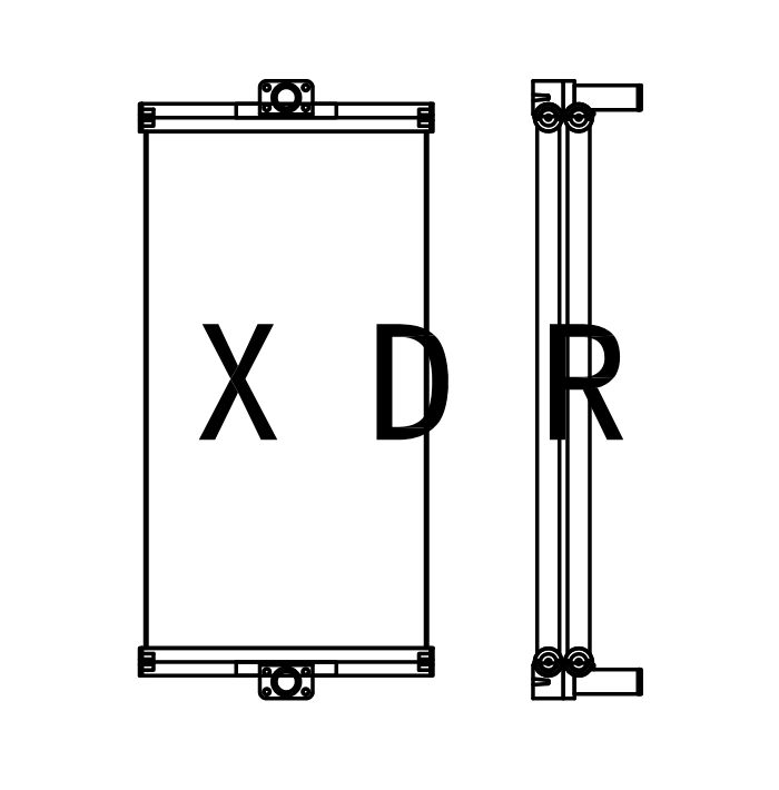  Hydraulic oil Radiator for Caterpillar Excavator 320D