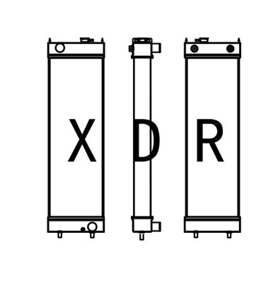 YXC315D Water radiator