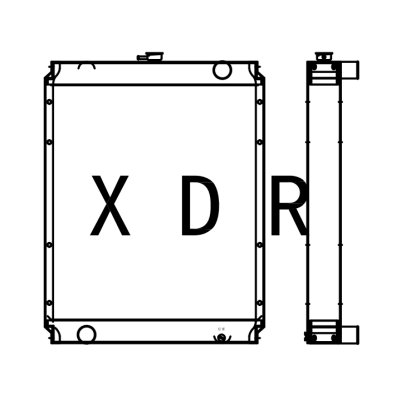 Water Radiator Compatible With Kobelco120-6 Excavator