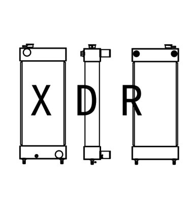 water radiator for caterpillar YXC307D
