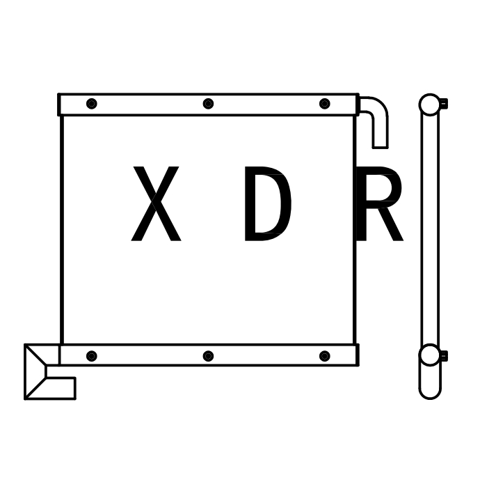 Hydraulic oil radiator for Excavator Hitachi120-3