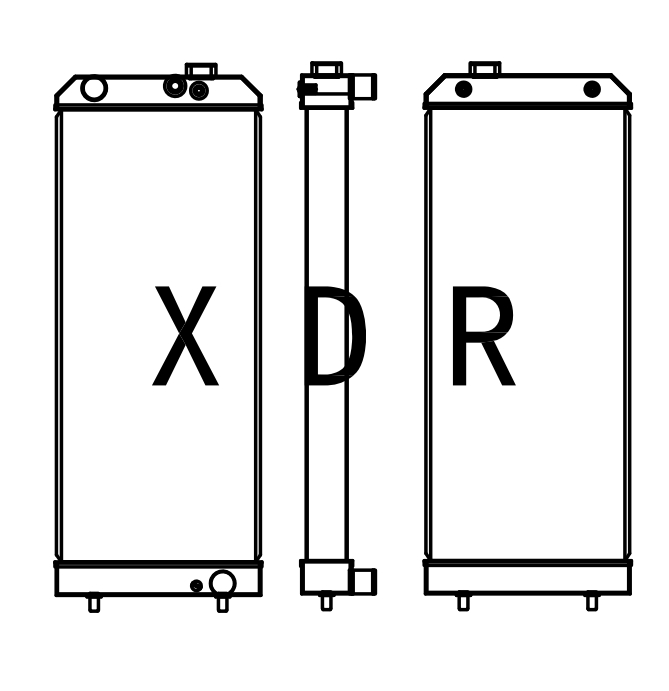  caterpillarYXC320DV2 water radiator 