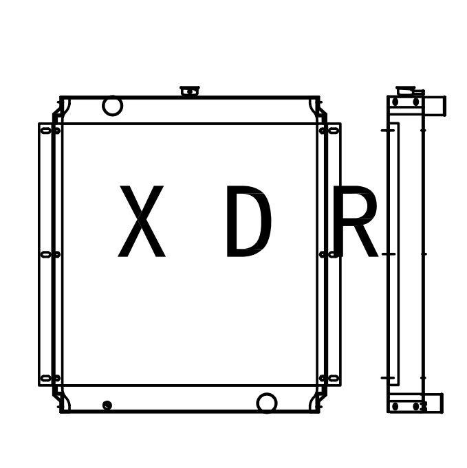 Aftermarket Water Radiator For Kobelco200-3