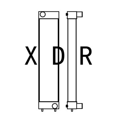 Air Radiator for Excavator Hitachi 360H-3