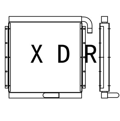 Hydraulic Oil Radiator for Excavator KATO700-7