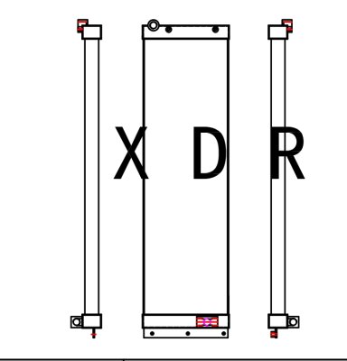 Hydraulic Oil Radiator for Caterpillar Loader 966