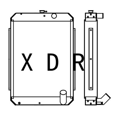 Water Radiator Compatible With Hyundai190-5