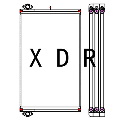 Hydraulic Oil Radiator for Excavator Hitachi470-3