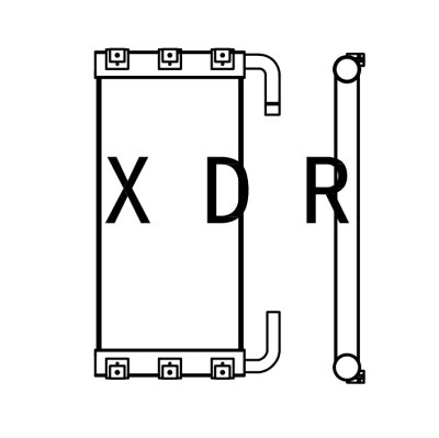 Hydraulic oil radiator for Excavator Hitachi200-3