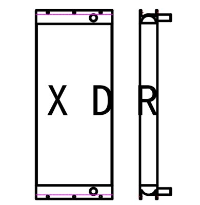 Hydraulic oil Cooling radiator  for CAT:320E