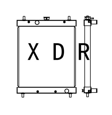 Water Radiator for Hitachi 70
