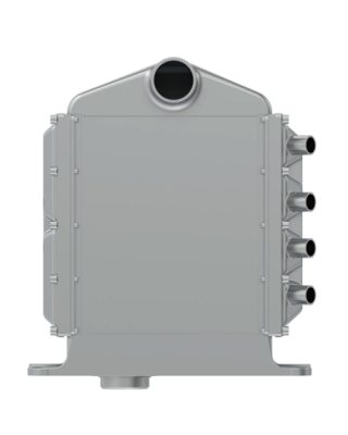 Vista frontal del posenfriador AL104165 AL204165 para motor John Deere