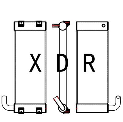 Spare Part Hitachi135-5Hydraulic Oil Radiator 